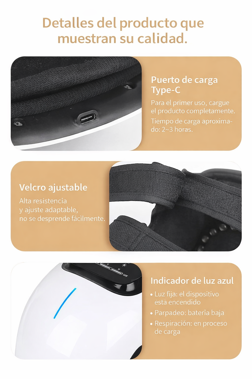 Masajeador Inteligente con Calor y Vibración
